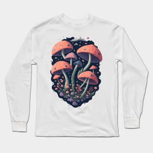 Funny colorful mushrooms Long Sleeve T-Shirt